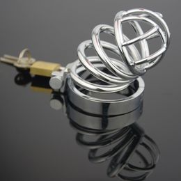 7533cm small size Chastity device Men039s Cockcage Stainless Steel Cock cage and Ring Adult BDSM Sex Product Bondage Fetish 3259962