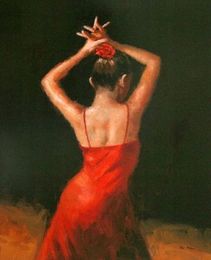 Flamenco I Tanz Hand Painted Figure Wall Art Deco Oil Painting On Canvas Multi sizes PM019