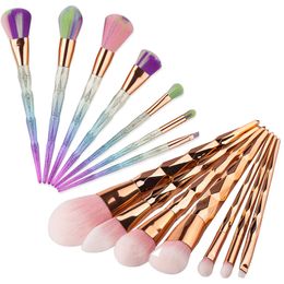 Professional Makeup Brushes 3 Colours 7pcs/set Soft Hair Brush Beauty Cosmetic Eyeshadow Lip Powder Face Foundation Tools Brush Set Free DHL Best quality