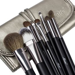 Goat Hair Matto Makeup Brushes Set Cosmetics Brushes for Makeup Beauty Make Up Tools Kit for Powder Blusher Eye Shadow Lip 8pcs