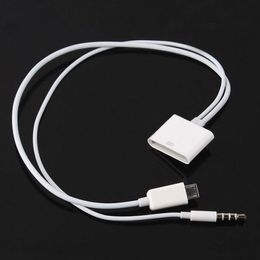 30pin to Micro 5pin adapter with 3.5 audio Cable For Samsung Galaxy S4 S3 I9300,Charging Sync Data 100pcs/lot