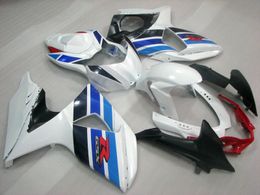 injection Mould free Customise fairing kit for suzuki gsxr1000 09 10 1115 white blue fairings set gsxr1000 20092015 ot17