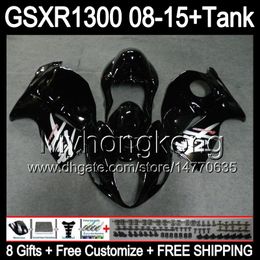 gloss black 8gifts For SUZUKI Hayabusa GSXR1300 2008 2009 2010 2011 14MY145 GSXR-1300 GSX R1300 GSXR 1300 2012 2013 2014 black 2015 Fairing