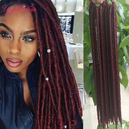 6pcs for one head braiding braid hairstyles faux locs crochet hair 14,18inch faux locs braids syntheitc hair extension straight braids