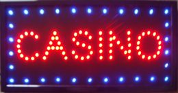 Casino Beer Pub Games Poker Bar LED Sign Neon Light Sign Display 19*10 Inch Indoor Use Free Shipping