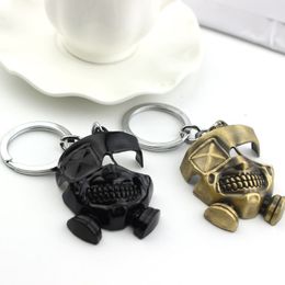 Vintage Jewellery New Design Anime Keychain Tokyo Ghoul Kaneki Ken Mask Keychain For Men Free Shipping 20PCS