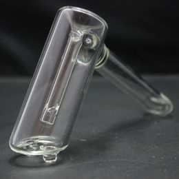 Hammer Style Bubbler with Diffused Downstem X-Cut Glass Water Pipes Hand Pipe Glass Spoon Pipes for for Dry Herbs