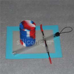 sold by whole set 1pc 1411 5cm silicone mat sheet 1pc 26ml silicone oil barrel 1pc 120mm siliver dabber tool