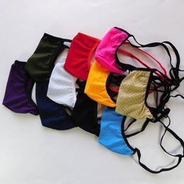 Mens G-string pouch Low Rise String Posing Thong Contoured Pouch String back Eyelet Fabric G3445 stretchy Underwear