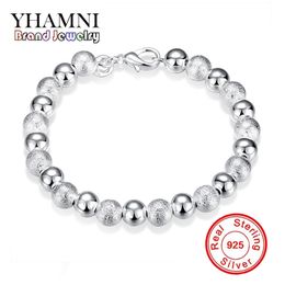 -I nuovi braccialetti di fascino di YHAMNI per le donne adattano i monili BRACCIALI SPCH084 delle donne dei branelli europei del siluro sterlina di 100% 925