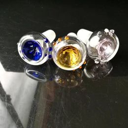 Multicolor Spray Bubble Glass Bongs Accessories , Colourful Pipe Smoking Curved Glass Pipes Oil Burner Pipes Water Pipes Dab Rig Glass Bongs