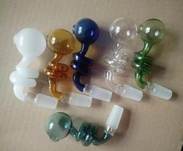 Multi-color large bubble burner bongs accessories Oil Burner Glass Pipes Water Pipes Glass Pipe Oil Rigs Smoking with Dropper Glass Bong