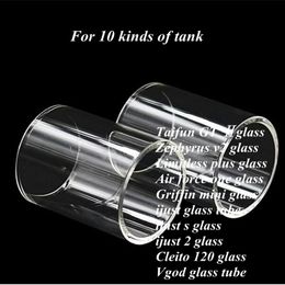 Cleito 120 Vgod ijust ijust s ijust2 Taifun GT II Zephyrus Limitless Plus Air Force One Gryphon Mini Replacement Glass Tube