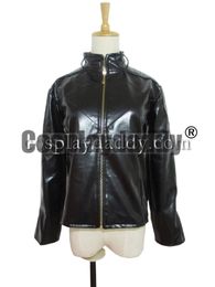 SMALLVILLE CLARK KENT JACKET BLACK LEATHER COAT COSPLAY COSTUME M002