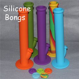 Silicone Waterpipes Silicon Bongs Silicone Oil Drum Bongs and Silicone Vase Wax Oil Jar Free Shipping