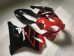 Injection Fairing Body kit for HONDA CBR600F4I 04 05 06 07 CBR600 F4I 2004 2005 2006 2007 Red black Fairings set Hn01