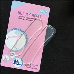 Wholesale Silicone gel Heel Grips for shoes prevent friction High Heel Shoe Insole Inserts Pads Back Liner Shoe Boot Cushion