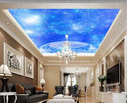 Fantasy Star Planet Living Room Ceiling Fresco 3d ceiling murals wallpaper