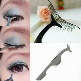 Eyelash Curler False Eyelashes Extension Applicator Remover Clip Tweezer Nipper Makeup Tool L7S #R489