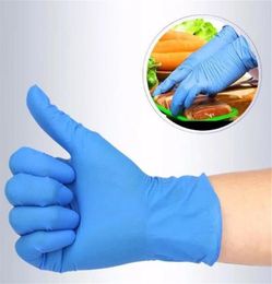 50pairs Disposable Black white clear Nitrile latex Gloves PVC clear Powder & Latex Free glove for exam mechanic beauty multi purpose