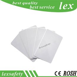 Factory Price Printed 100pcs/lot F08 13.56MHZ 1K blank PVC Smart Card Mf1 white RFID Plastic Cards with ISO14443A