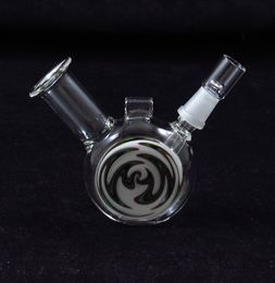 two functions 3 inch mini necklace wax dab oil rigs bubbler glass bong Joint 10mm WYK-YUAN(MINI) portable