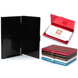 Business Card Case Stainless Steel Aluminum Holder Metal Box Cover Credit Men business Card Holder Card Metal Wallet