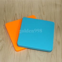 colorful square silicone tray Deep Dish square Pan 7"X7" friendly Non Stick Silicone Containers Concentrate Oil BHO fda silicone tray