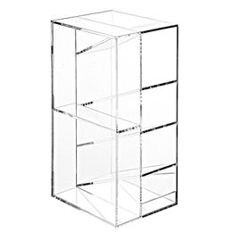 Hot sell modern Clear Acrylic Office Desktop Letter Mail Sorter / Pen and Pencil Holder / Home Organiser box