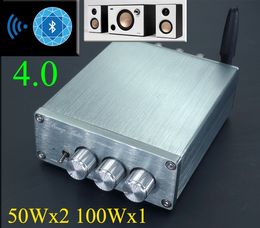 Freeshipping PA3116 2.1 + Bluetooth 4.0 Stereo Digital Power Amplifier 50W*2 +100W BASS