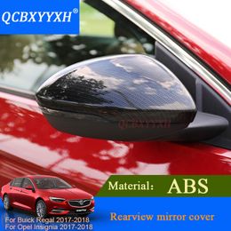 QCBXYYXH For Buick Regal Opel Insignia 2017 2018 Car Rearview Mirror Cover Frame Sticker Sequin Exterior Decoration Auto styling