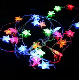 5pcs/lot 2.5M Star Curtain LED String Fairy Light Waterproof Romantic Wedding Christmas Festival Party Garden Decoration Lamp