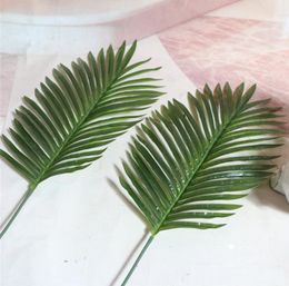 12pcs Artificial Butterfly Palm Areca palm Leaves For Craft Wedding Bridal Bouquet Home Office Wreath Decoration