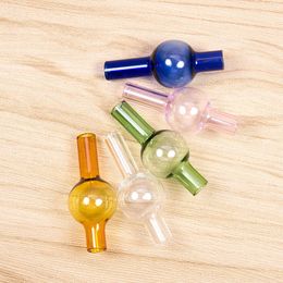 glass Bubble carb cap fit 4mm 2mm thick quartz banger nail Hookahs domeless oil rigs caps