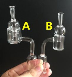 XXL Quartz Thermal Banger + Carb Cap VS 3mm thick club Quartz Banger Nail + Carb Cap 10/14/18mm Quartz Nail For Glass Bongs