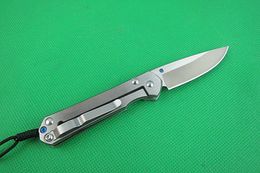 Specical Offer Small Folding Knife 440C 58HRC Blade CNC Mercerized Steel handle EDC Pocket Knives