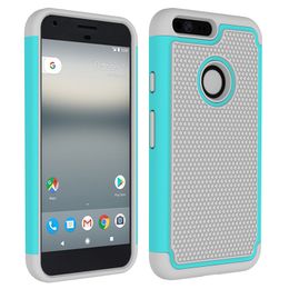 200 pcs Wholesale For Google pixel Case Silicone 3 in 1 Hybrid Hard Plastic Shockproof Phone Case For Google pixel XL Silicone case