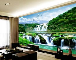 Custom any size mural 3d wallpaper 3d wall papers for tv backdrop Nature landscape