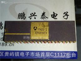 EF6800CV , EF6800CM . EF6800C . EF6800CMG/B , Ceramic package gold surface . Vintage 8-BIT MICROPROCESSOR, CDIP40 / 6800 old cpu Collect IC