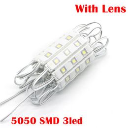 Color Shell Super Bright 5050 SMD 3 LED Module 12V Injection Molding Module With Clear Lens Waterproof IP67