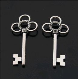 Factory Price DIY Jewellery Accessories Key Pendants Antique Silver Plated Alloy Dangle Charms for Pendant Necklaces Wholesale