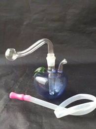 GlassApple Hookah Pot, Dual-purpose Water Pipes with Oil Rigs and Bongs, Compact Size & Stunning Colors