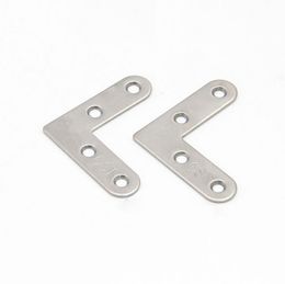10 pieces plane L type stainless steel corner bracket furniture fitting household hardware part fastener