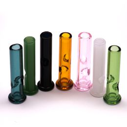 Wholesale Thick Glass Cigarette Filter Tips rolling tip High Quality Smoke pipe cheap Smoking Accessories tool Holder Accessory