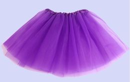 girl 14 candy Colour kids ballet skirt 3 layers ball gown cake skirts tutu pettiskirt net yarn sequins dancing tutu skirts 300pcs