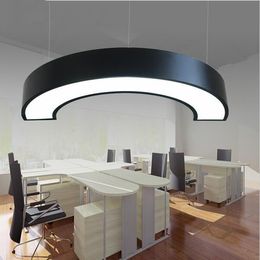 Semicircular Led Pendant Lamp C Twista Hanging Lighting Fixture for Office School Supermarket Garage