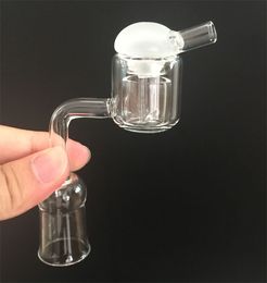 double tube XXL Thermal Core Reactor Quartz Banger Nail With Bubble Carb Cap 10/14/18mm dab tool water tool for oil rigs