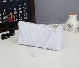 100pcs/lot Cheap Woman Wallet Candy Colour The crocodile grain PU Leather Coin Bag Phone Package Coin Purses