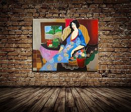 woman Hand Painted Portraits Home Wall Art Deco Oil Painting On Canvas Multi sizes It062