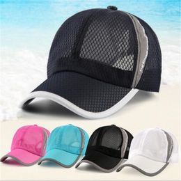 Men And Women Snapbacks Fitted Caps Outdoor Holiday Sunshade Baseball Sun Visor Hats Ventilation Mesh Baseball Cap